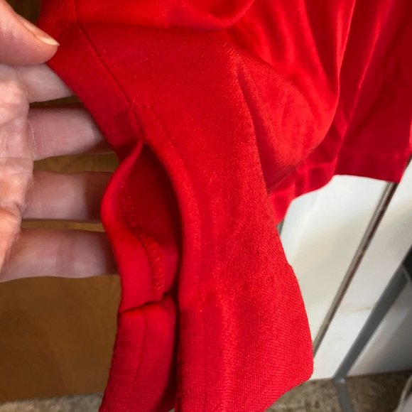 Vintage 80's red Ward's dress, size medium, good condition - Picture 4 of 9